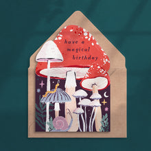Load image into Gallery viewer, Mushroom Birthday Card