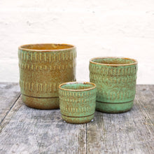 Load image into Gallery viewer, Dente Plant Pot (Pink & Green)