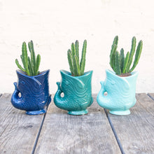 Load image into Gallery viewer, Fish Planter (Shades of Blue)