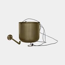Load image into Gallery viewer, Kew Matt Hanging Planter with Hook (Brass & Copper)