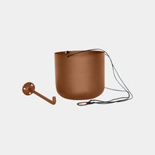Load image into Gallery viewer, Kew Matt Hanging Planter with Hook (Brass & Copper)