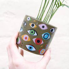 Load image into Gallery viewer, Illusion Eye Concrete Plant Pot 8cm