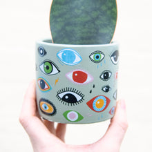 Load image into Gallery viewer, Illusion Eye Concrete Plant Pot 8cm