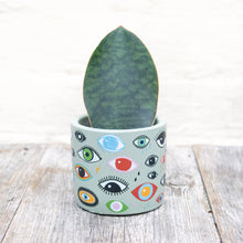 Load image into Gallery viewer, Illusion Eye Concrete Plant Pot 8cm