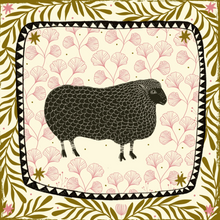 Load image into Gallery viewer, Black Sheep Square Greeting Card