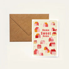 Load image into Gallery viewer, Home Sweet Home A6 Greeting Card - Pink