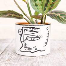 Load image into Gallery viewer, Abstract Face Plant Pot (3 sizes)