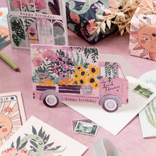 Load image into Gallery viewer, Flower Truck Birthday Card
