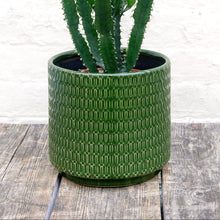 Load image into Gallery viewer, Green Tile Plant Pot
