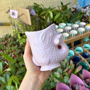 Fish Planter (Shades of Pink)