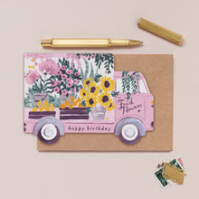 Load image into Gallery viewer, Flower Truck Birthday Card
