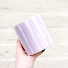 Load image into Gallery viewer, Pink Striped Plant Pot

