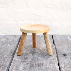 Small Wooden Plant Stool