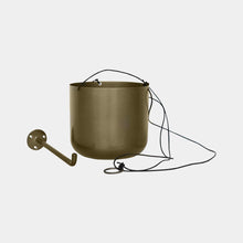 Load image into Gallery viewer, Kew Matt Hanging Planter with Hook (Brass &amp; Copper)

