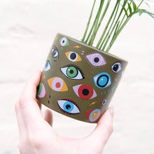 Load image into Gallery viewer, Illusion Eye Concrete Plant Pot 8cm

