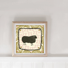 Load image into Gallery viewer, Black Sheep Square Art Print
