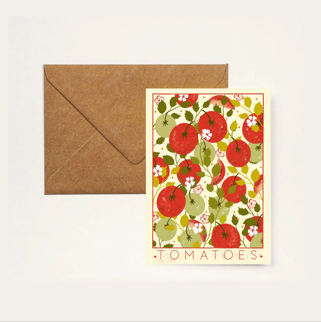 Tomatoes Print A6 Greeting Card