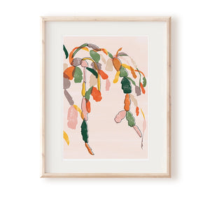 Christmas Cactus Art Print