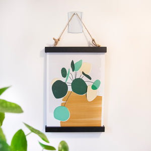 Pilea Mustard Art Print